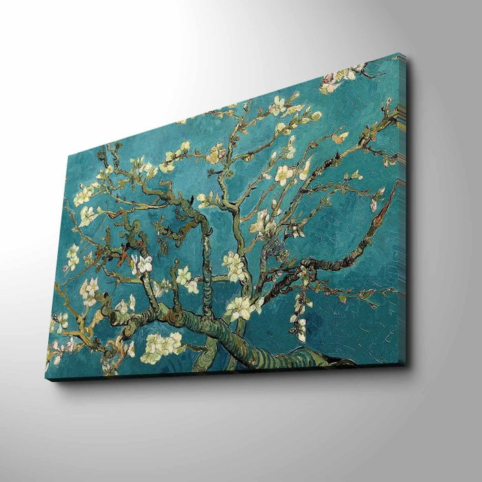 Wallity Lienzo Decorativo Almendros en flor de Vincent van Gogh 45 x 70 cm